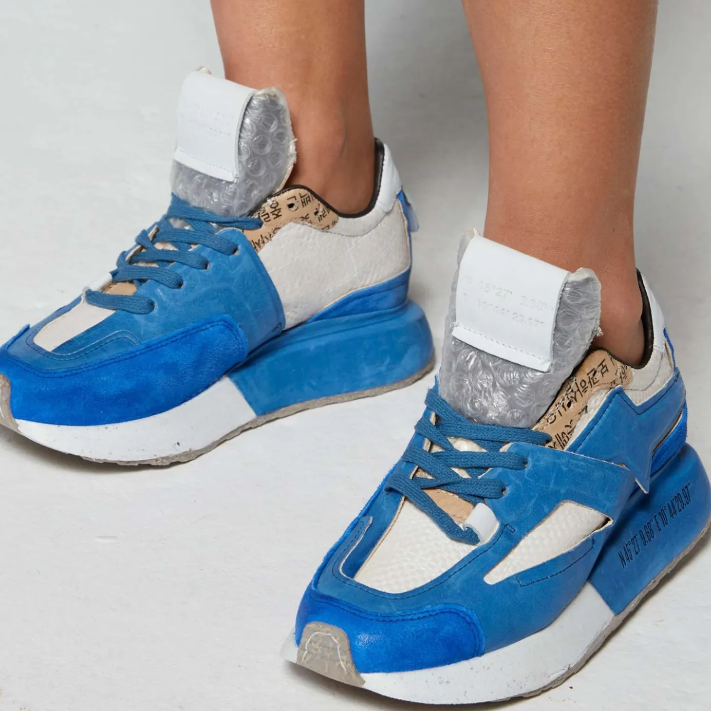 AS98 EVER RECY E23-B30101 SNEAKERS COMBI 4 BLUETTE