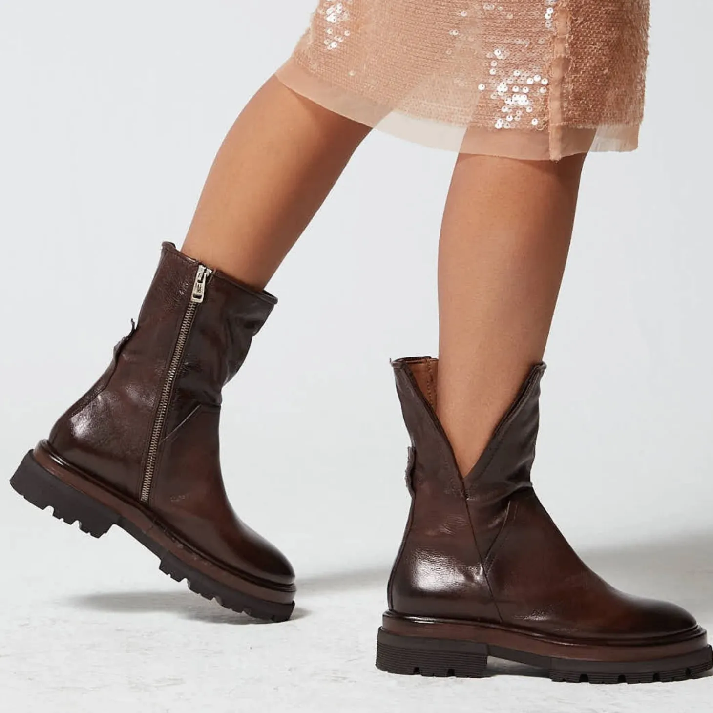 AS98 HEAVEN I21-A59201 STIVALETTI FONDENTE