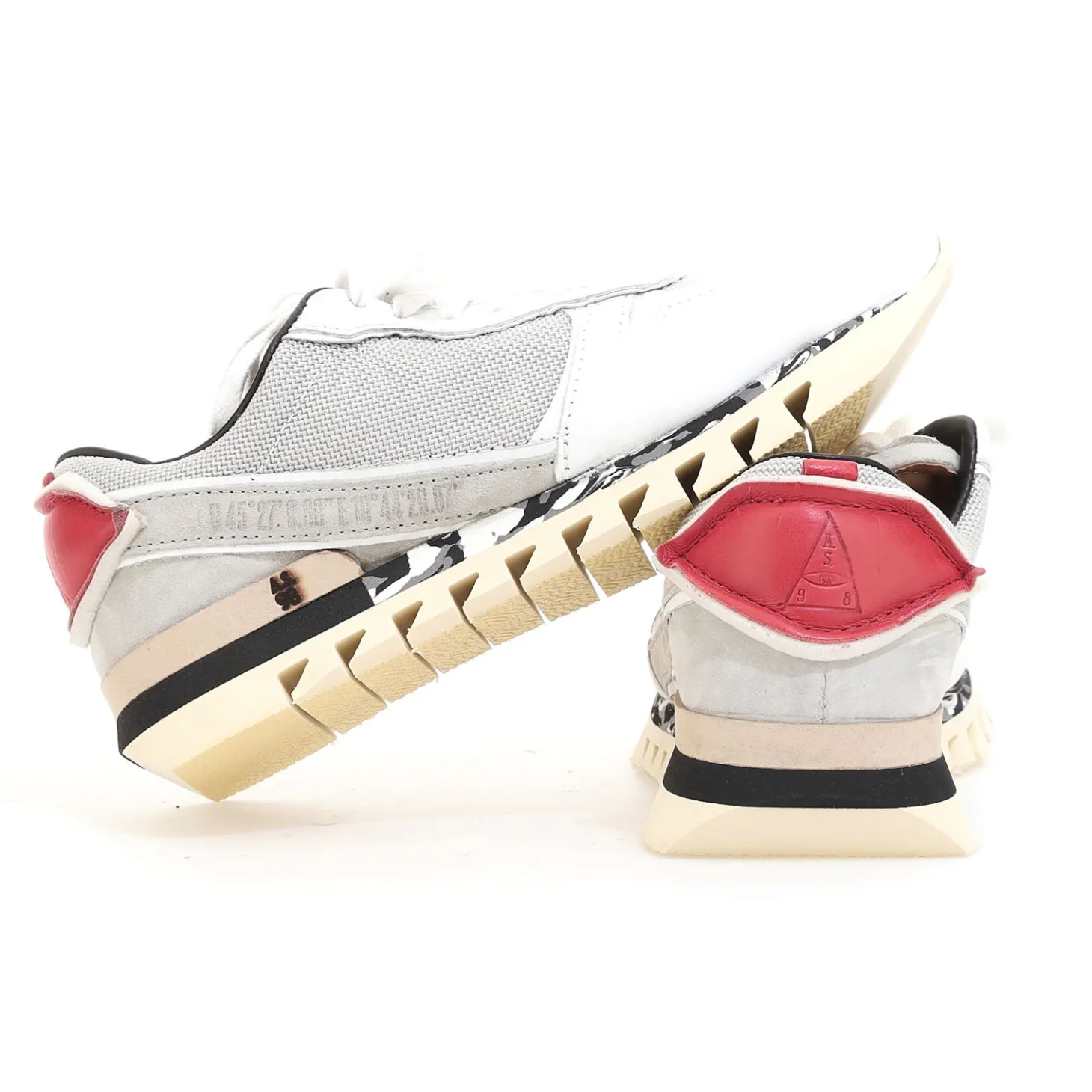 AS98 JET E23-U54102 SNEAKERS COMBI 16 BIANCO
